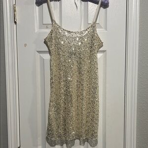 Intimately Free People sequined slip-dress XS